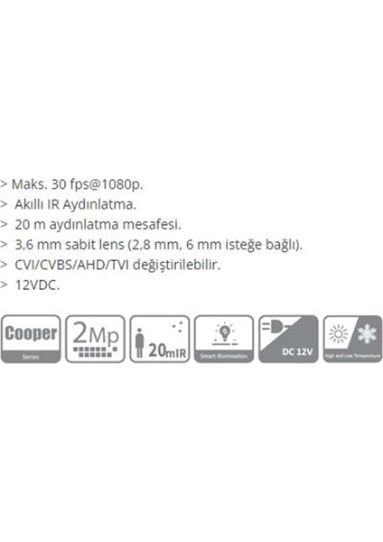 HAC-T1A21 2mp Hdcvı Sabit Odaklı Göz Küresi Kamerası fiyatları