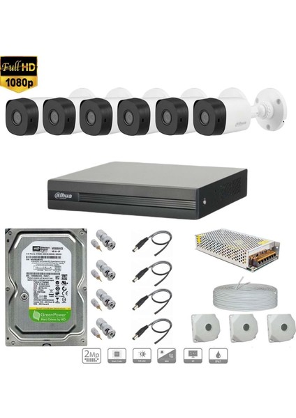 Full Hd 6 Kameralı Set