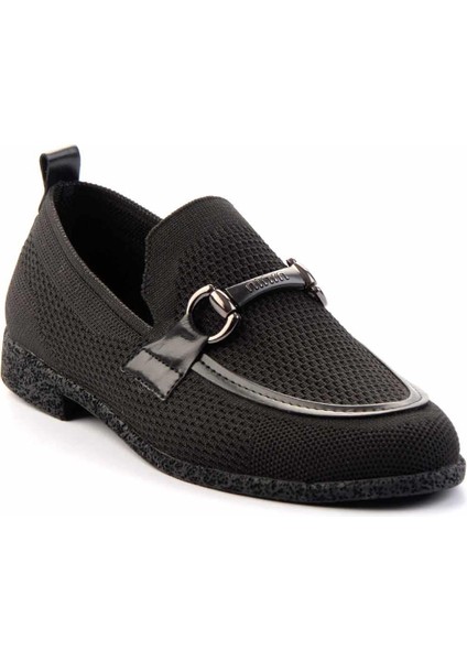 Siyah Triko Kadın Loafer Ayakkabı K01225020382 fiyatları