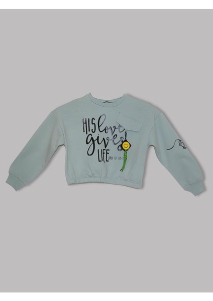 Kız Çocuk Love Gives Sweatshirt