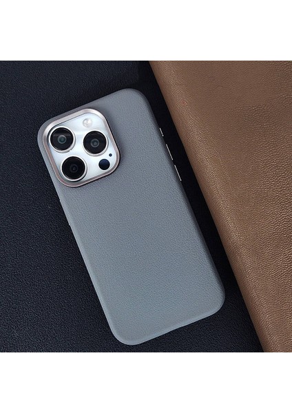 iPhone 15 Pro Max Kılıf Magsafe Şarj Özellikli Pu Deri Adora Kılıf