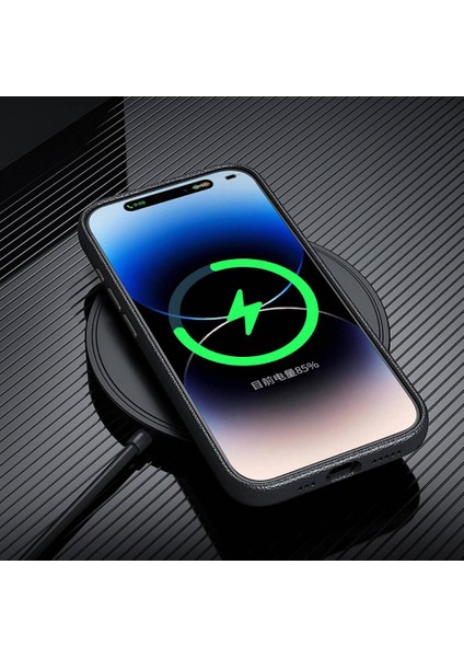 iPhone 15 Pro Max Kılıf Magsafe Şarj Özellikli Pu Deri Adora Kılıf