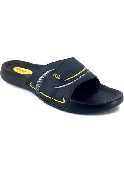 9100 8 Anatomik Günlük Erkek Terlik - Siyah