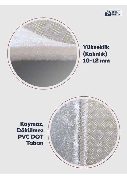 Dijital Baskılı Yıkanabilir Kaymaz Taban 2li Banyo Halısı Paspas Klozet Takımı