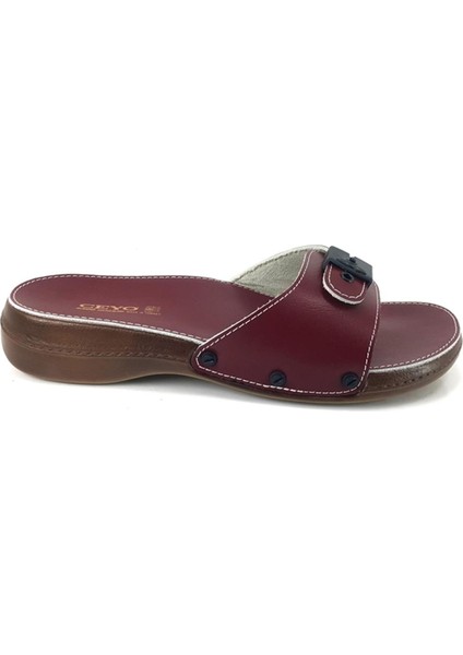 6500 23Y Minelli Anatomik Günlük Bayan Terlik - Kırmızı fiyatları