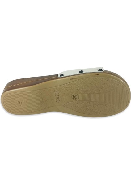 Minelli Topuklu Kadın Anatomik Terlik - Bej fırsatları