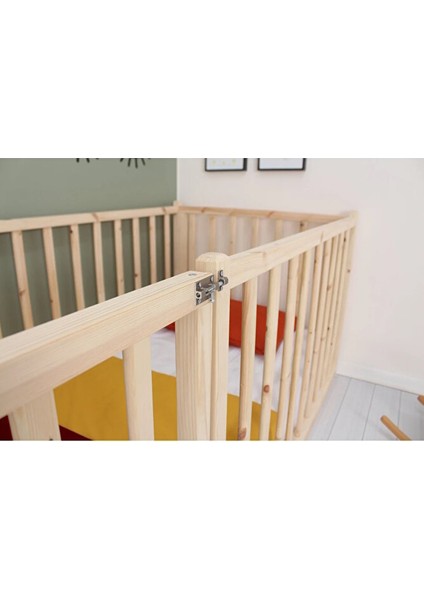 Ahşap Montessori Bebek ve Çocuk Karyolası ve Oyun Alanı modelleri