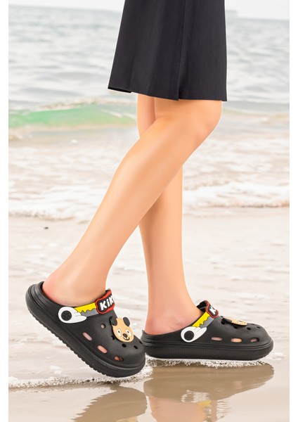 Eva Plaj Havuz Okul Kreş Erkek Çocuk Terlik Twg 755-1 Siyah