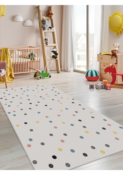 Renkli Halı Yıkanabilir Kaymaz Taban Bebek ve Çocuk Odası