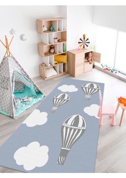 Yıkanabilir Kaymaz Taban Bebek ve Çocuk Odası Halısı