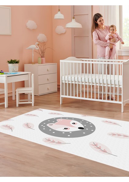 Yıkanabilir Kaymaz Taban Halı Bebek ve Çocuk Odası