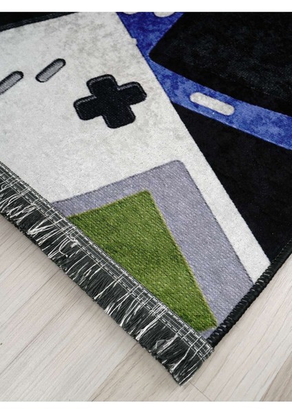 Gamer Halısı Yıkanabilir Kaymaz Taban Çocuk Odası