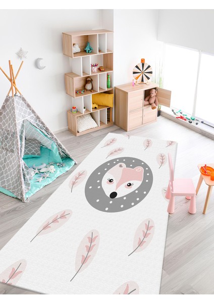 Yıkanabilir Kaymaz Taban Halı Bebek ve Çocuk Odası