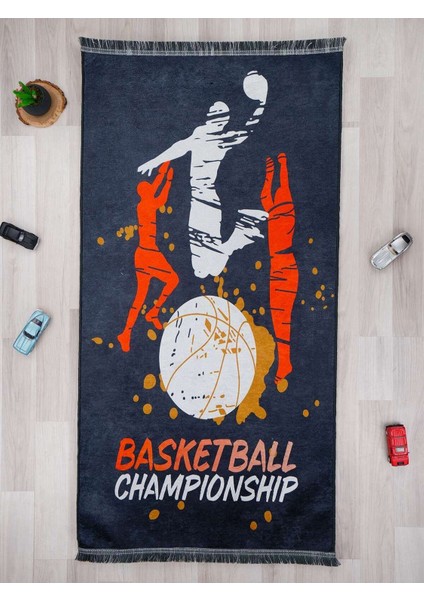 Basketbol Halısı Yıkanabilir Kaymaz Taban Çocuk Odası