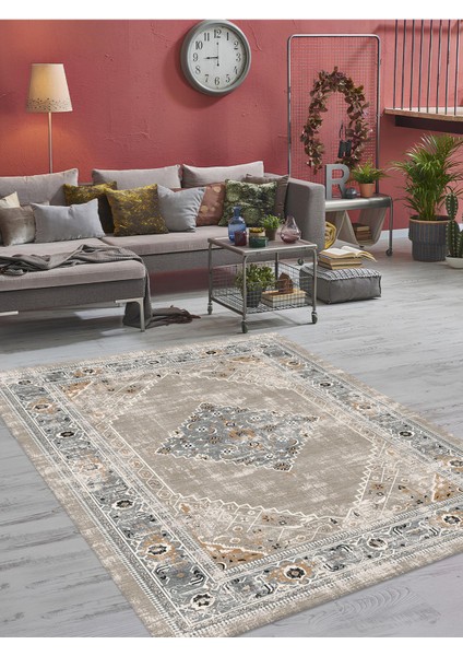 Dijital Baskılı Yıkanabilir Kaymaz Taban Salon ve Oturma Odası Halısı