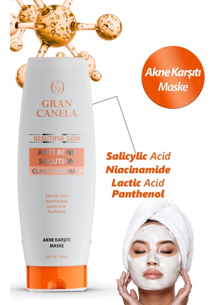 Akne ve Siyah Nokta Karşıtı Arındırıcı Yüz Bakım Maske 130 ml