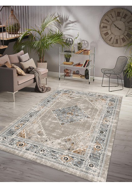 Dijital Baskılı Yıkanabilir Kaymaz Taban Salon ve Oturma Odası Halısı