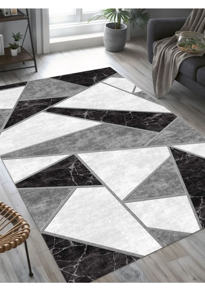 Dijital Baskılı Yıkanabilir Kaymaz Taban Salon ve Oturma Odası Halısı