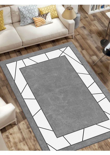 Dijital Baskılı Yıkanabilir Kaymaz Taban Salon ve Oturma Odası Halısı