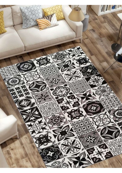 Dijital Baskılı Yıkanabilir Kaymaz Taban Salon ve Oturma Odası Halısı