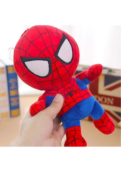 Ithal Kumaş Marvel Spiderman Örümcek Adam Anime Versiyon Figür Peluş Oyuncak Uyku Oyun Arkadaşı 27CM