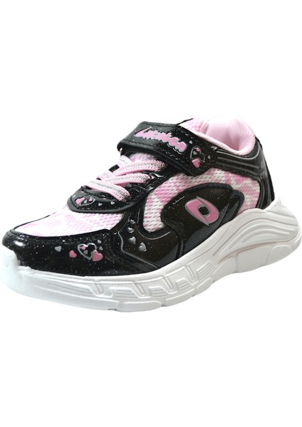 LF.2024 Siyah Pembe Cırtlı Anatomik Kız Çocuk Spor Ayakkabı fiyatları