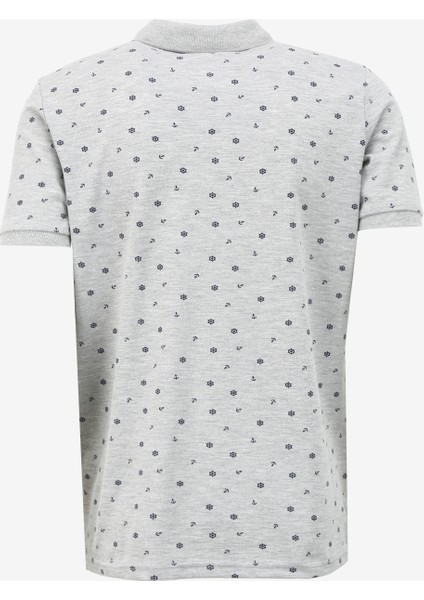 Polo Yaka Gri Melanj Erkek T-Shirt 232 Lcm 242034 Newandy Gri Melanj fiyatları