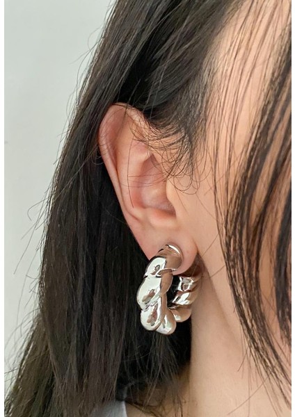 Kadın Küpe Özel Seri Tombul Kıvrım Halka Kararmaz Küpe fırsatları