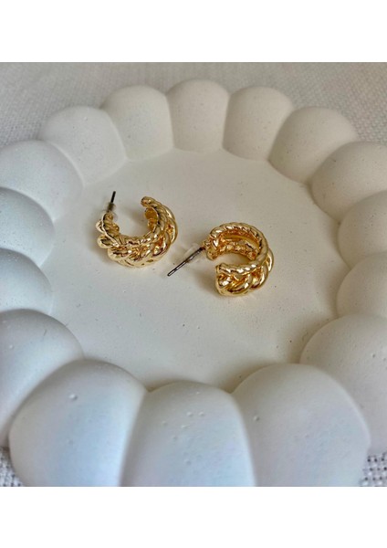 Kadın Küpe Örgü Düğüm Küpe