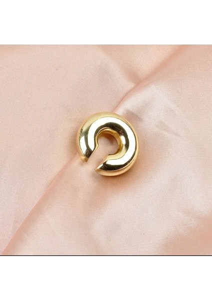 Kadın Yuvarlak Tek Adet Earcuff Küpe Ithal Zirkon Kararmaz Küpe modelleri