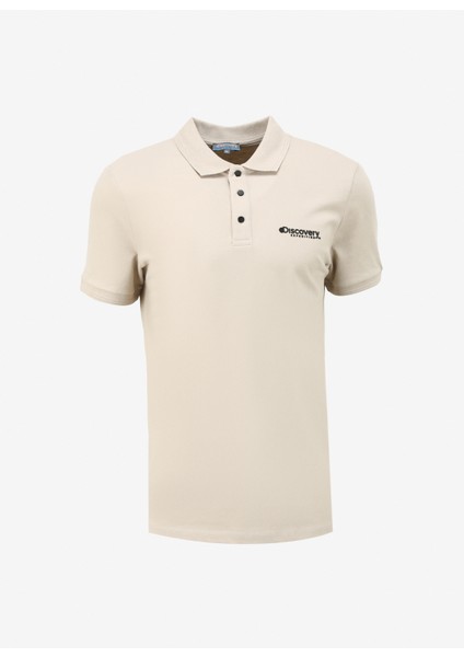 Bej Erkek Polo Yaka Basic Polo T-Shirt D4SM-TST3283