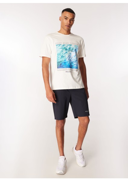 Beyaz Erkek Bisiklet Yaka Relaxed T-Shirt D4SM-TST3279 fiyatları