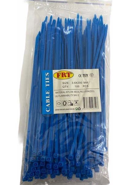 Frt Mavi 3,6X200 Kablo Bağı - 8680838126107
