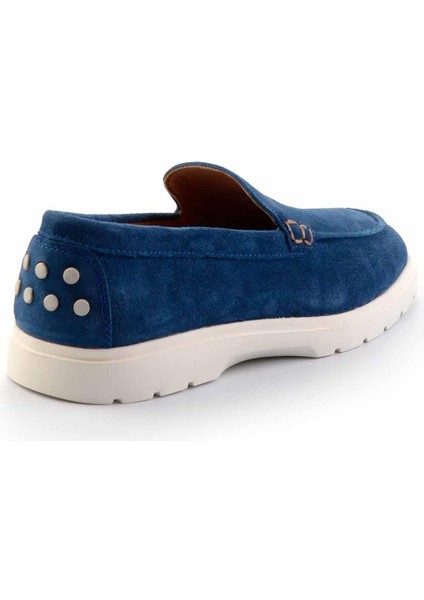 Mavi Süet Hakiki Deri Erkek Casual Ayakkabı E01585722502 modelleri