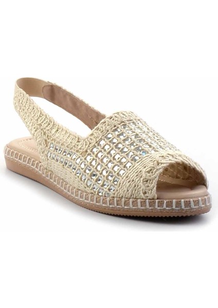 Bej Örgü Kadın Espadril K05117155016 fiyatları