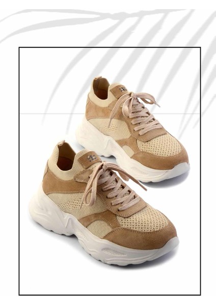 Bej Triko Kadın Sneaker K01120100082
