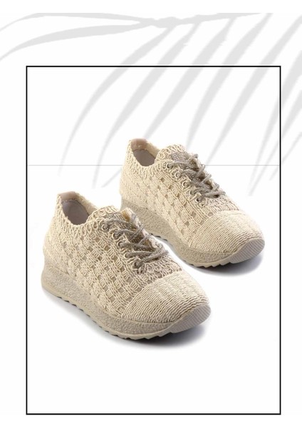 Nude Örgü Kadın Casual Ayakkabı K01220051716