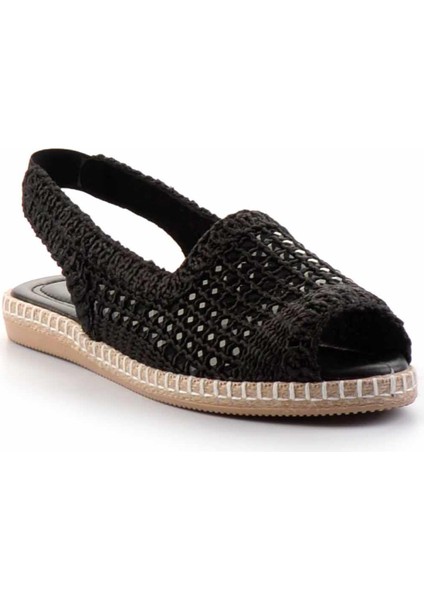 Siyah Örgü Kadın Espadril K05117155016 modelleri