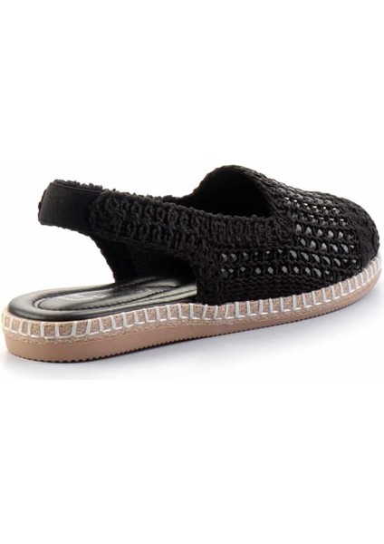 Siyah Örgü Kadın Espadril K05117155016 fırsatları