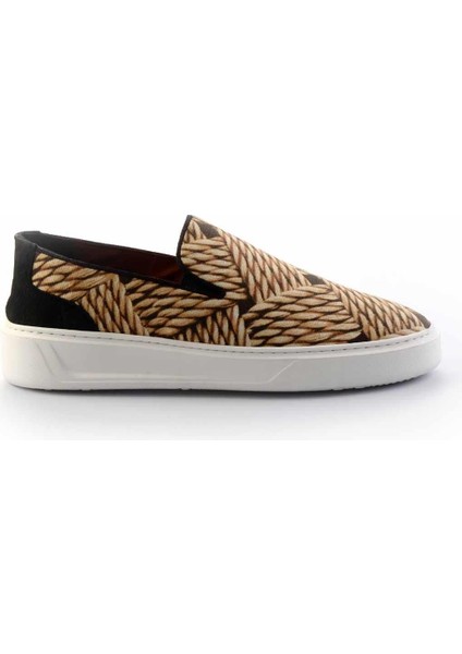 Bej Kumaş Hakiki Deri Erkek Casual Ayakkabı E01378002204 fiyatları