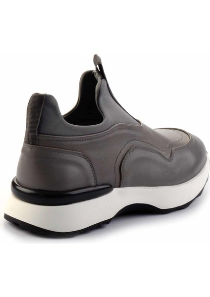 Gri Hakiki Deri Erkek Sneaker E01585729203 fırsatları