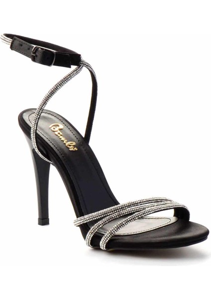 Siyah Saten Kadın Abiye Ayakkabı K05726030238 fiyatları