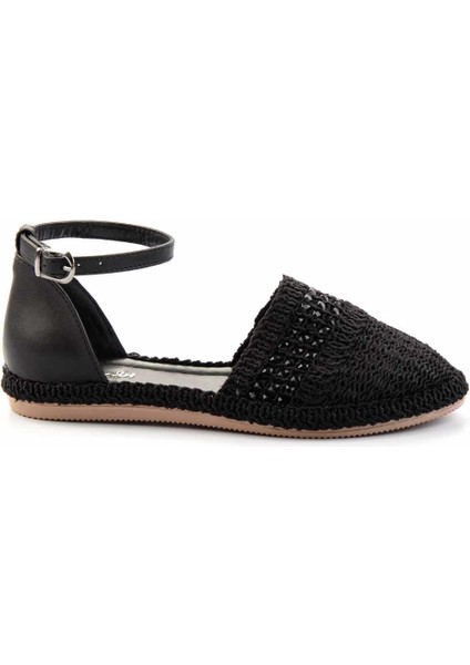 Siyah Örgü Kadın Espadril K01823015616