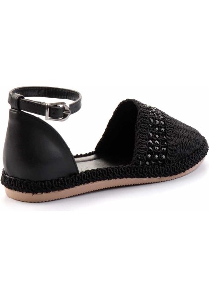 Siyah Örgü Kadın Espadril K01823015616 modelleri
