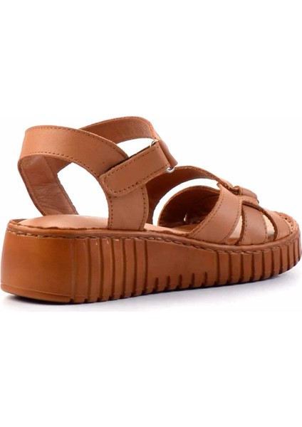 Taba Hakiki Deri Kadın Sandalet K05763092603 fırsatları
