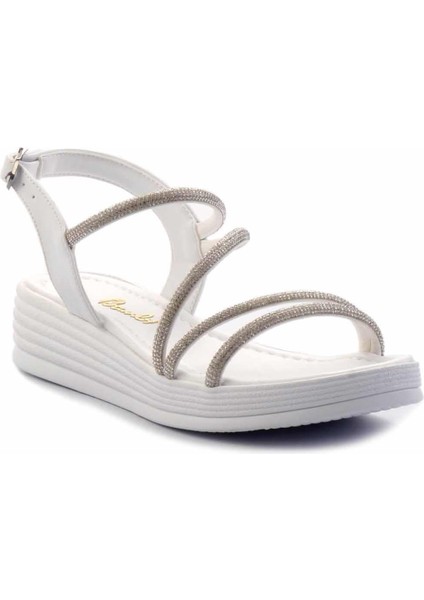 Beyaz Kadın Sandalet K05823022809 fiyatları