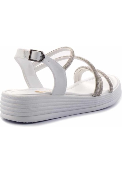 Beyaz Kadın Sandalet K05823022809 modelleri