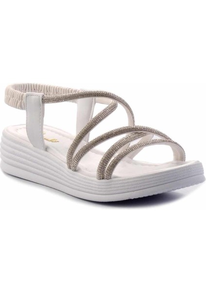 Beyaz Kadın Sandalet K05823022909 fiyatları