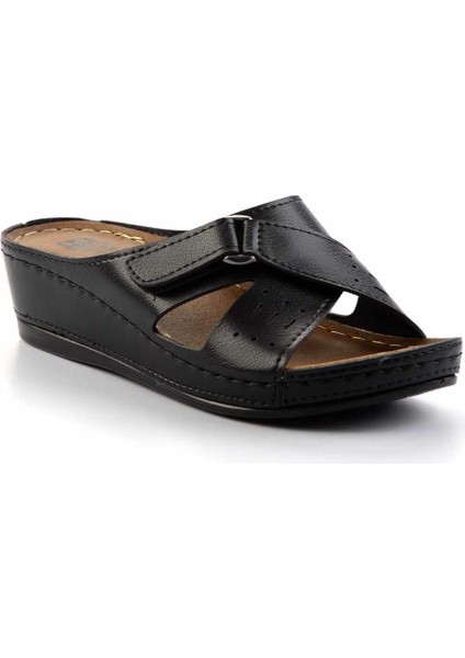Siyah Kadın Terlik K04446185809 fiyatları