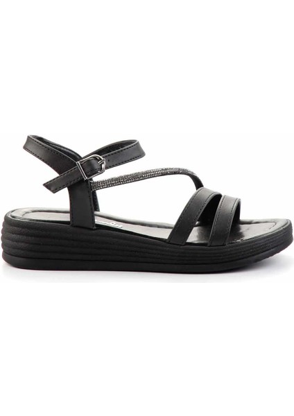 Siyah Kadın Sandalet K05823023109